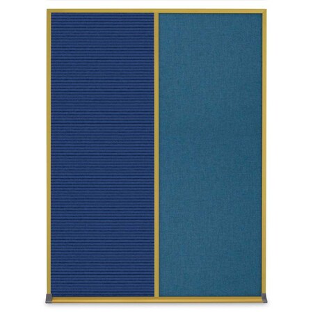 United Visual Products Single Door Radius Corkboard, 24"X36", B UV8001-BRONZE-DBURGU